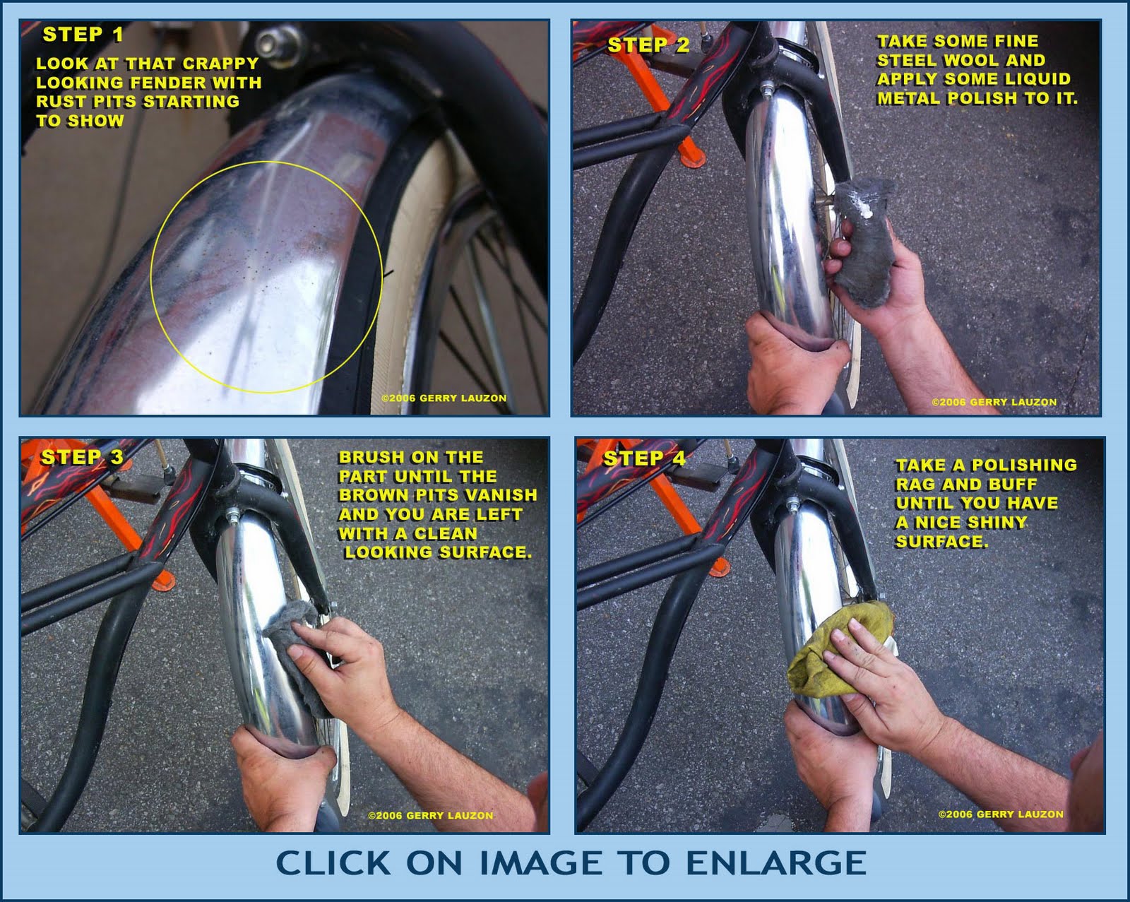 How to Remove Rust on Chrome Bicycle Components